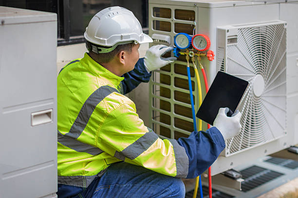 Professional Ac Installation technician working in Mashpee, MA